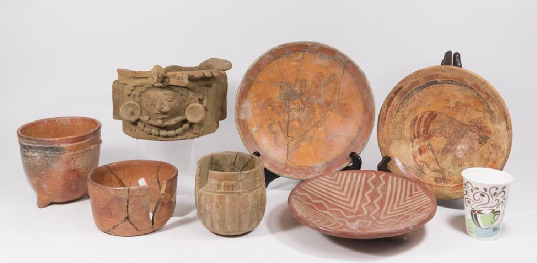 Group Lot of Mayan Pottery & Stoneware (1 of 10)