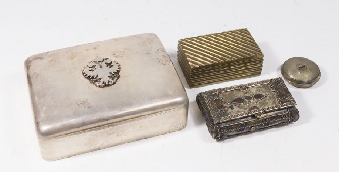 3 Silver Boxes & 1 Plated Box (1 of 8)