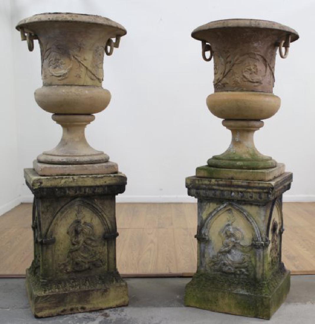 Pair Antique Terracotta Urns (1 of 10)