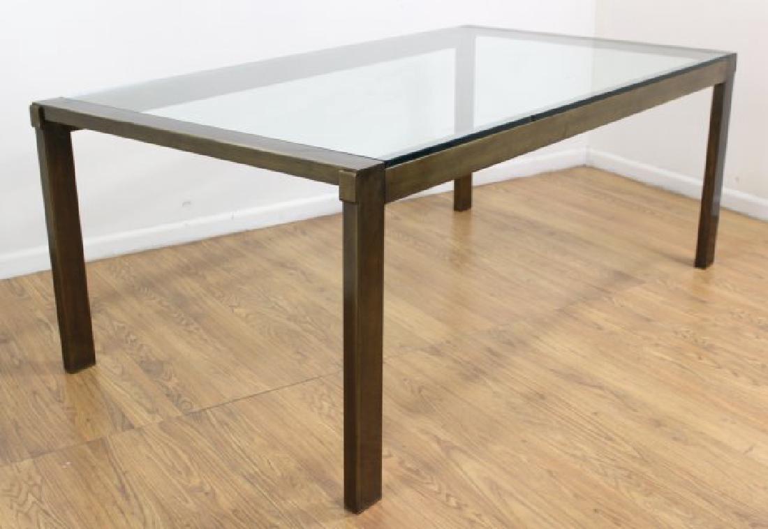 Mastercraft Brass & Glass Dining Room Table (1 of 8)