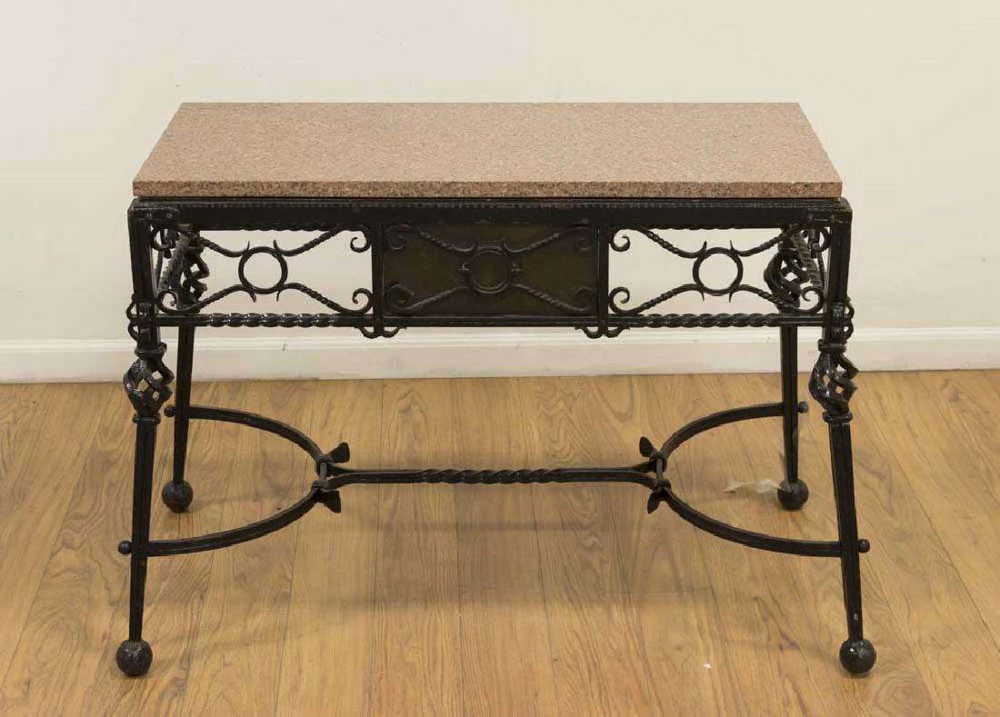 Rouge Marble Top Iron Table (1 of 5)