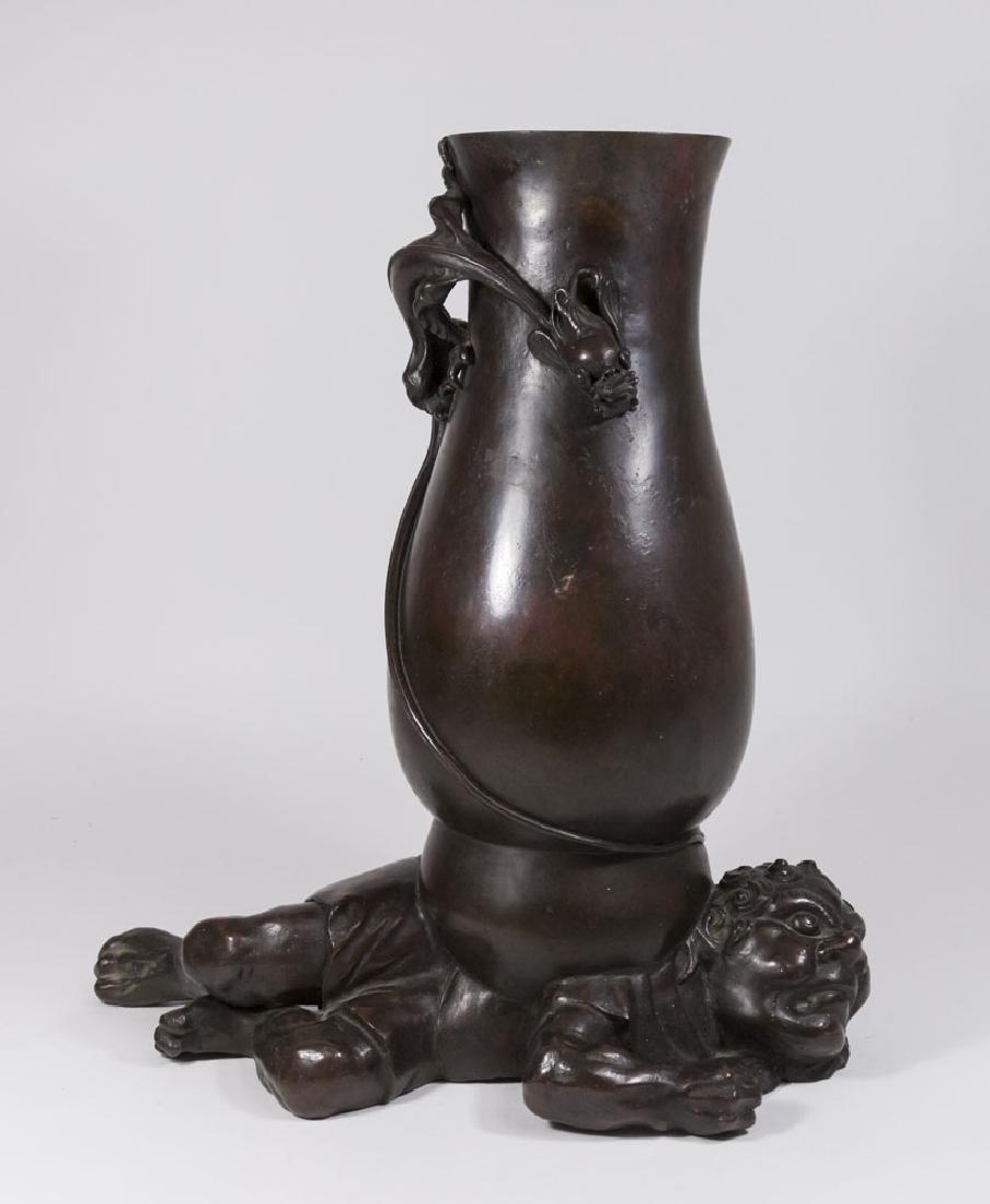 Japanese Bronze, Dragon Draped over Body (1 of 7)