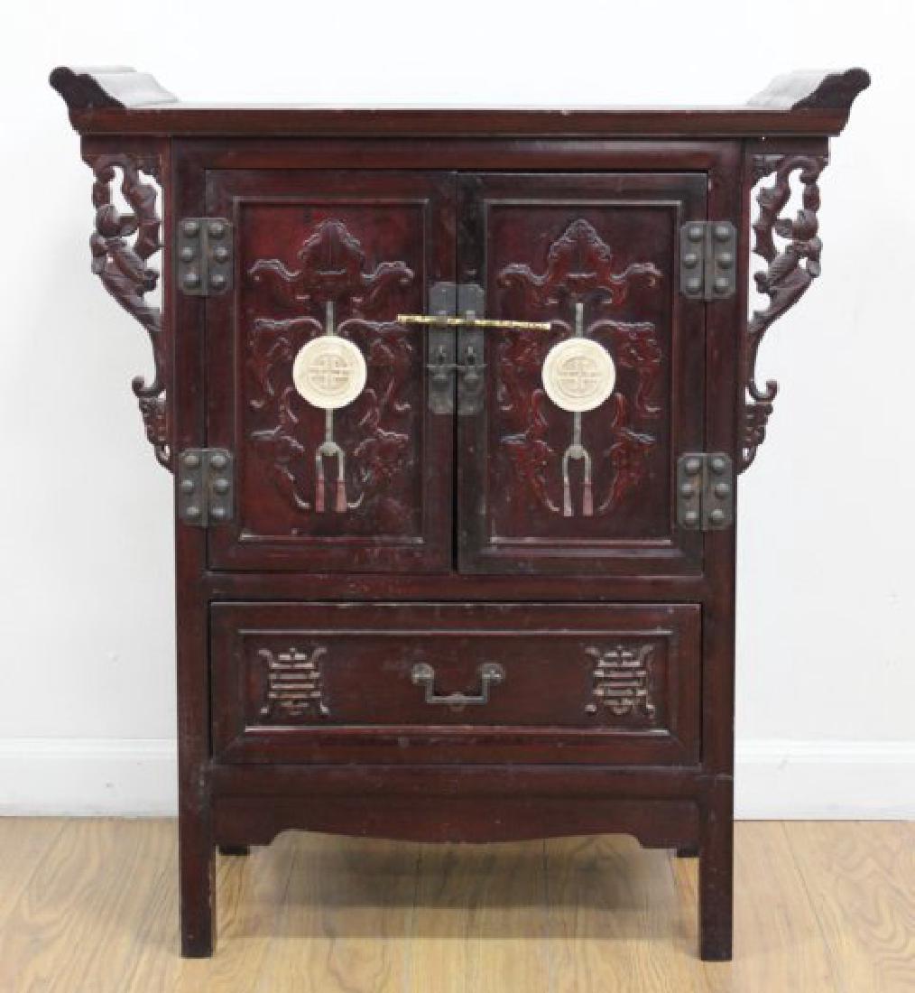 Asian 2-Door 1-Drawer Cabinet (1 of 6)