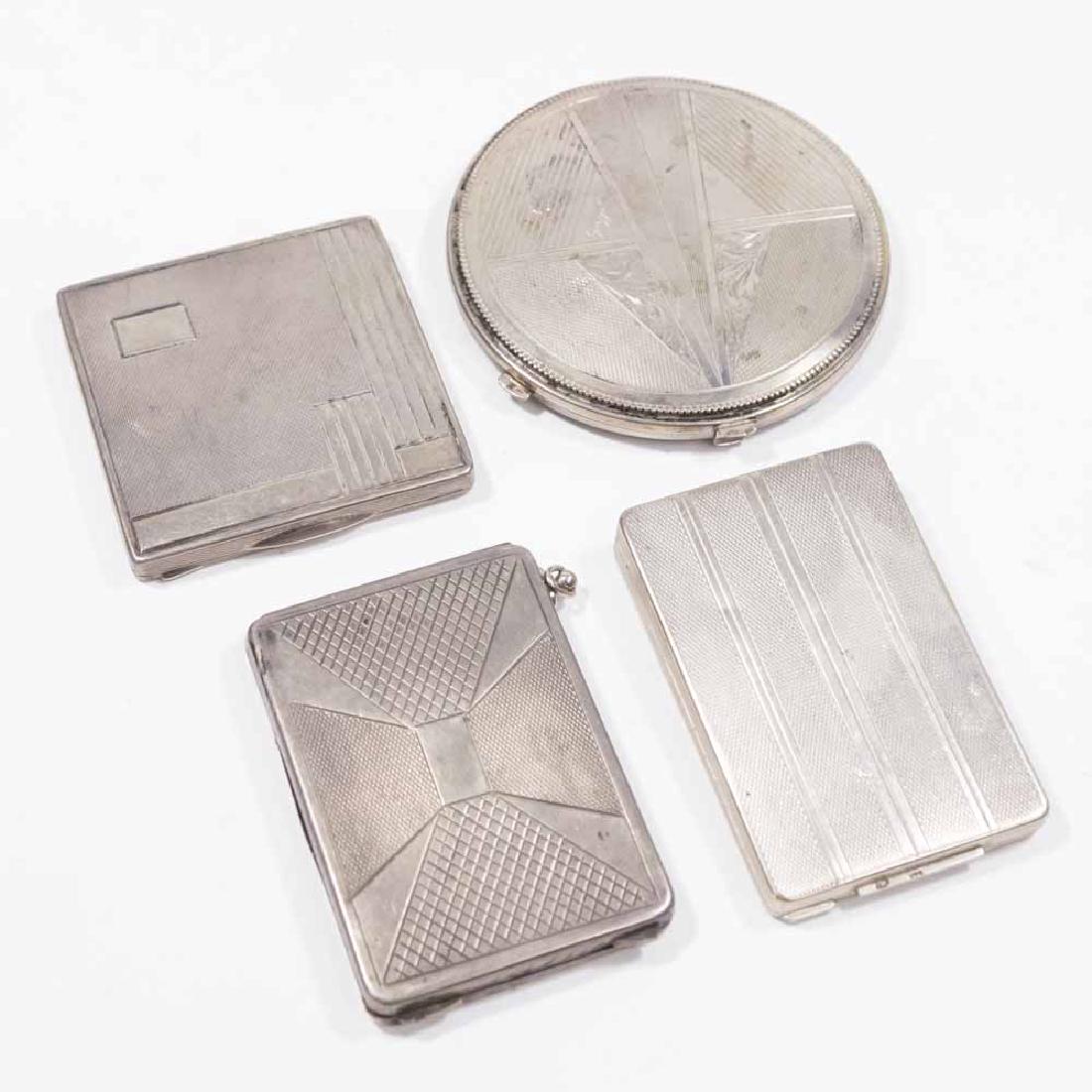Lot 4 Austrian 800 Silver Compacts (1 of 6)