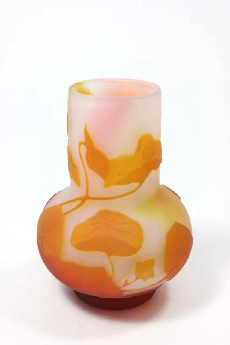 Signed Early 20th Century Galle Vase: Approx. 3 3/4" H. (6195)