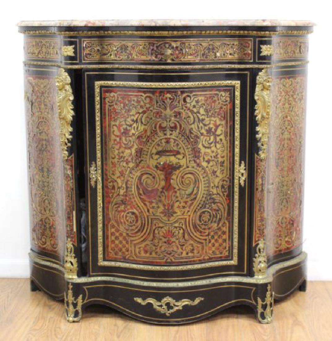 19th Century French Boulle Side Cabinet (1 of 6)