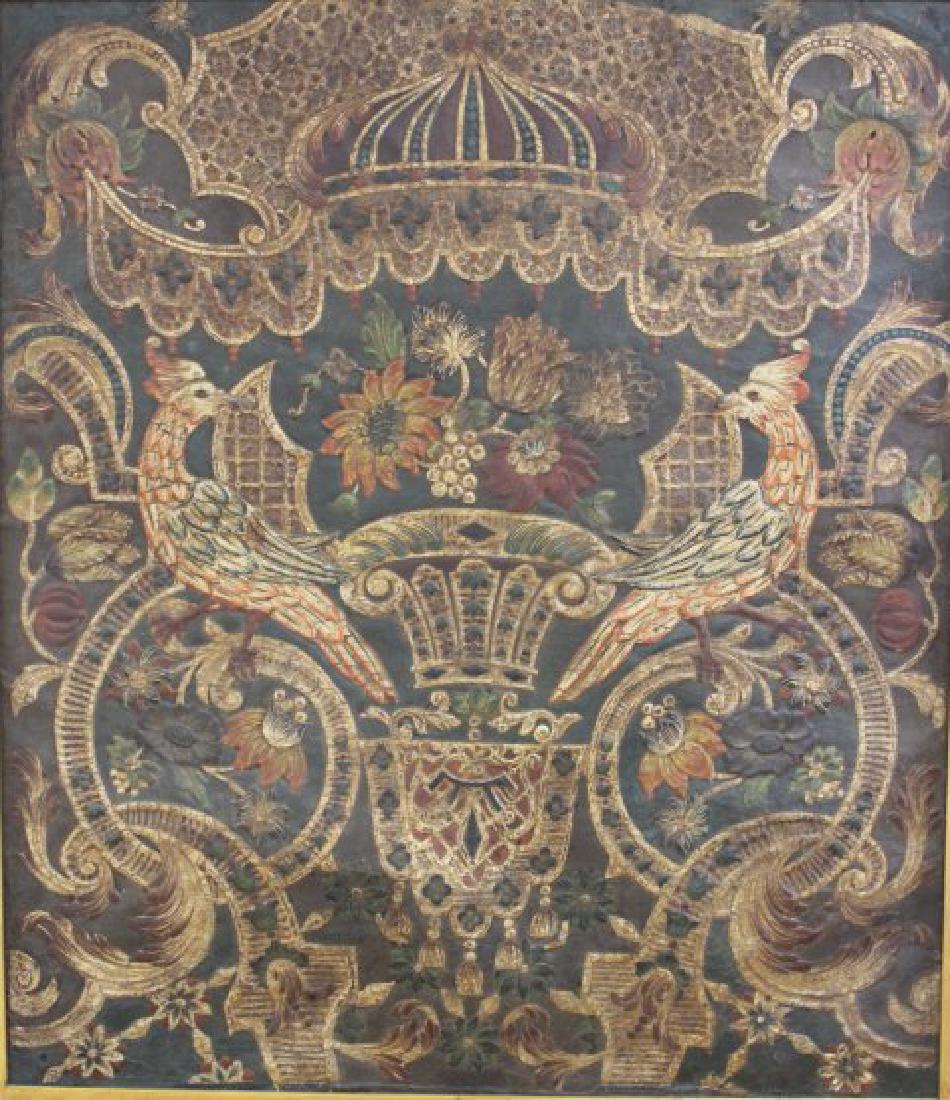 Antique Embossed Leather Panel (1 of 3)