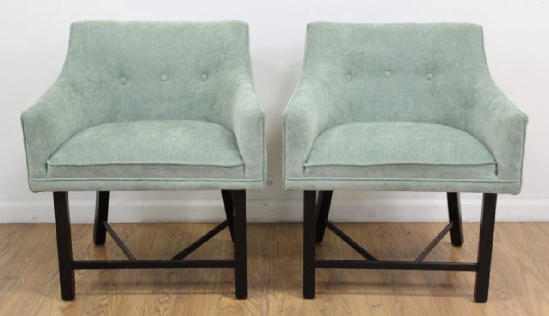 Pair Harvey Probber Ebonized Club Chairs (1 of 5)