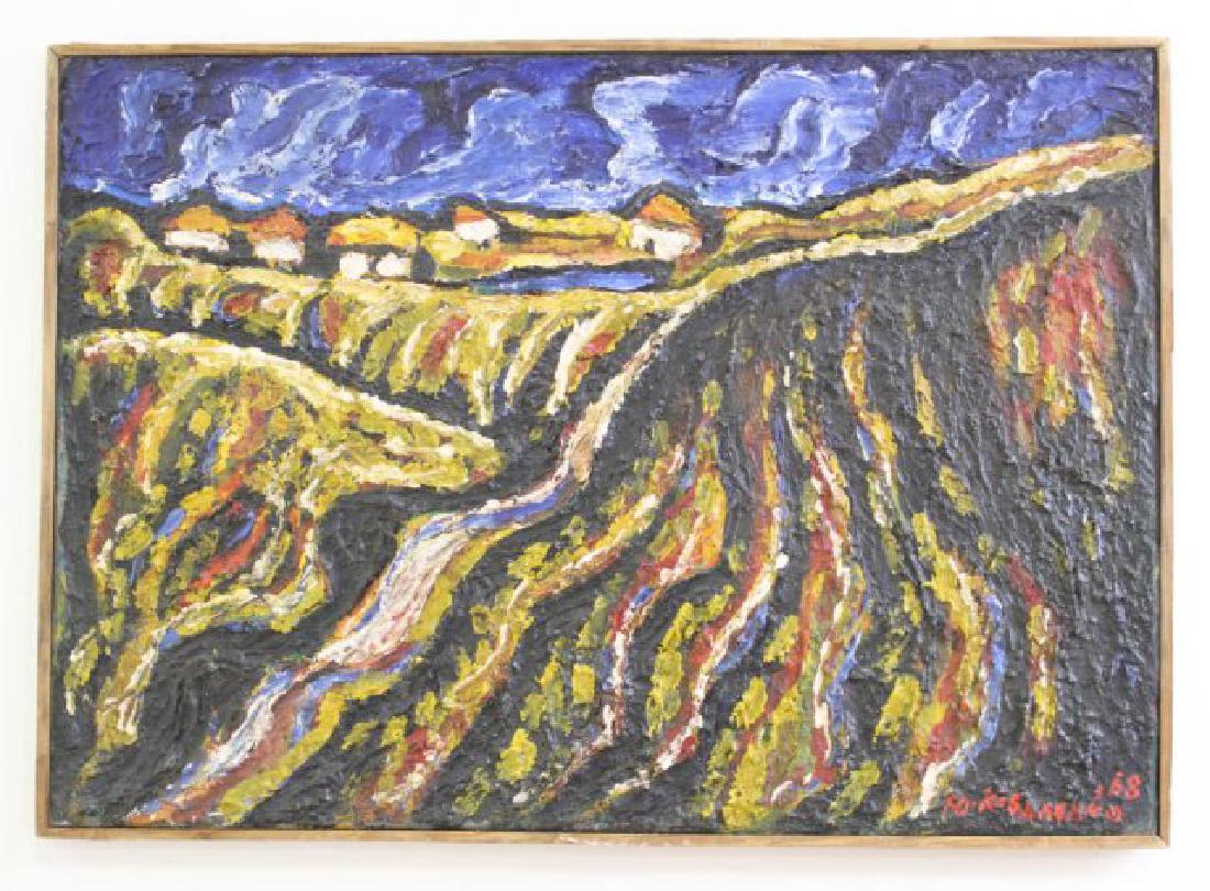 Yuri Kovalenko, Abstract Village Landscape (1 of 3)