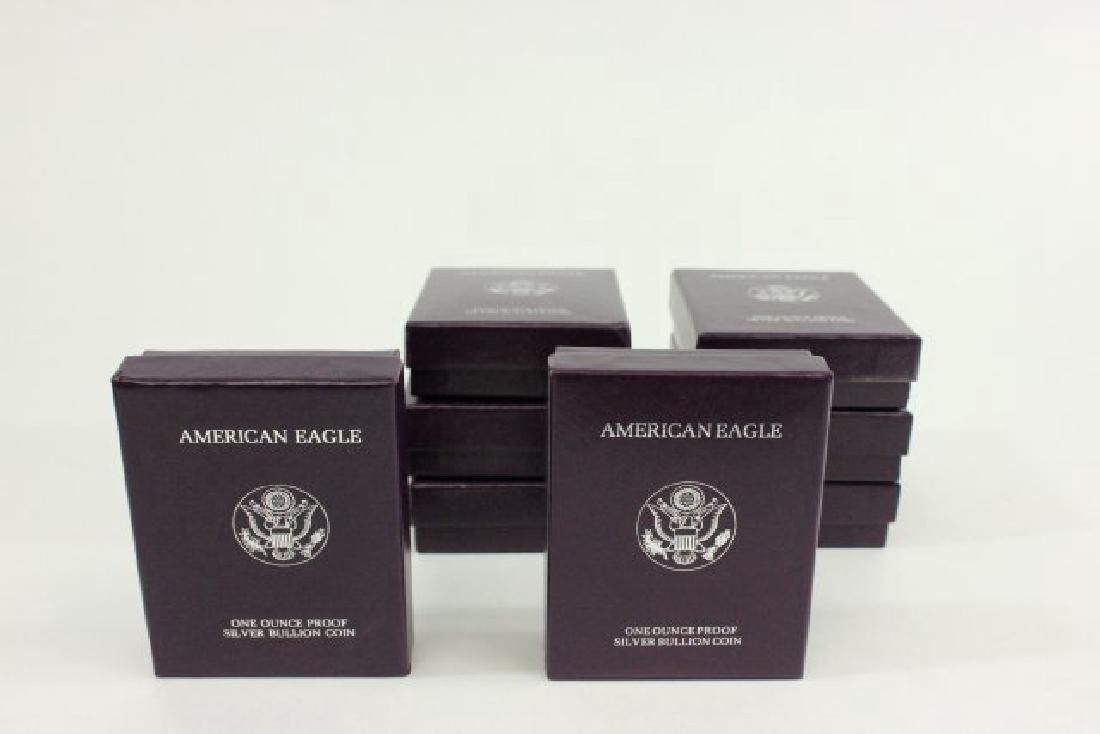 Lot 8 Proof Silver Eagles 1 Oz Coins (1 of 4)