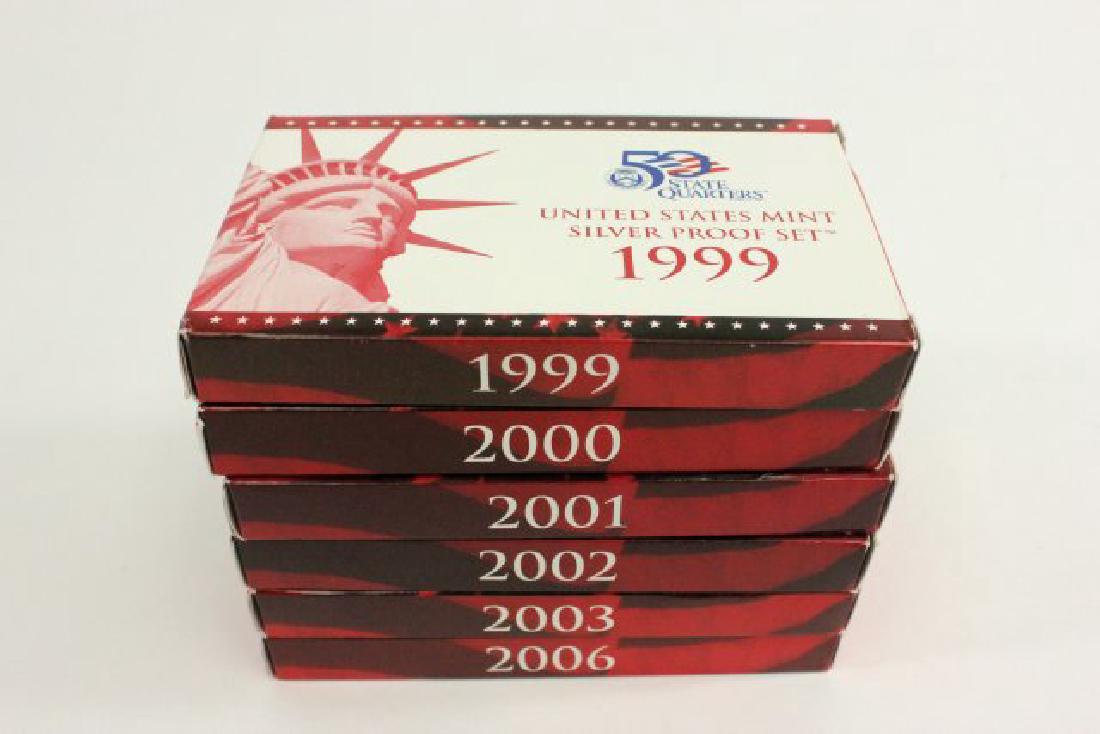 Lot 6 US Mint Silver Proof Sets (1 of 3)