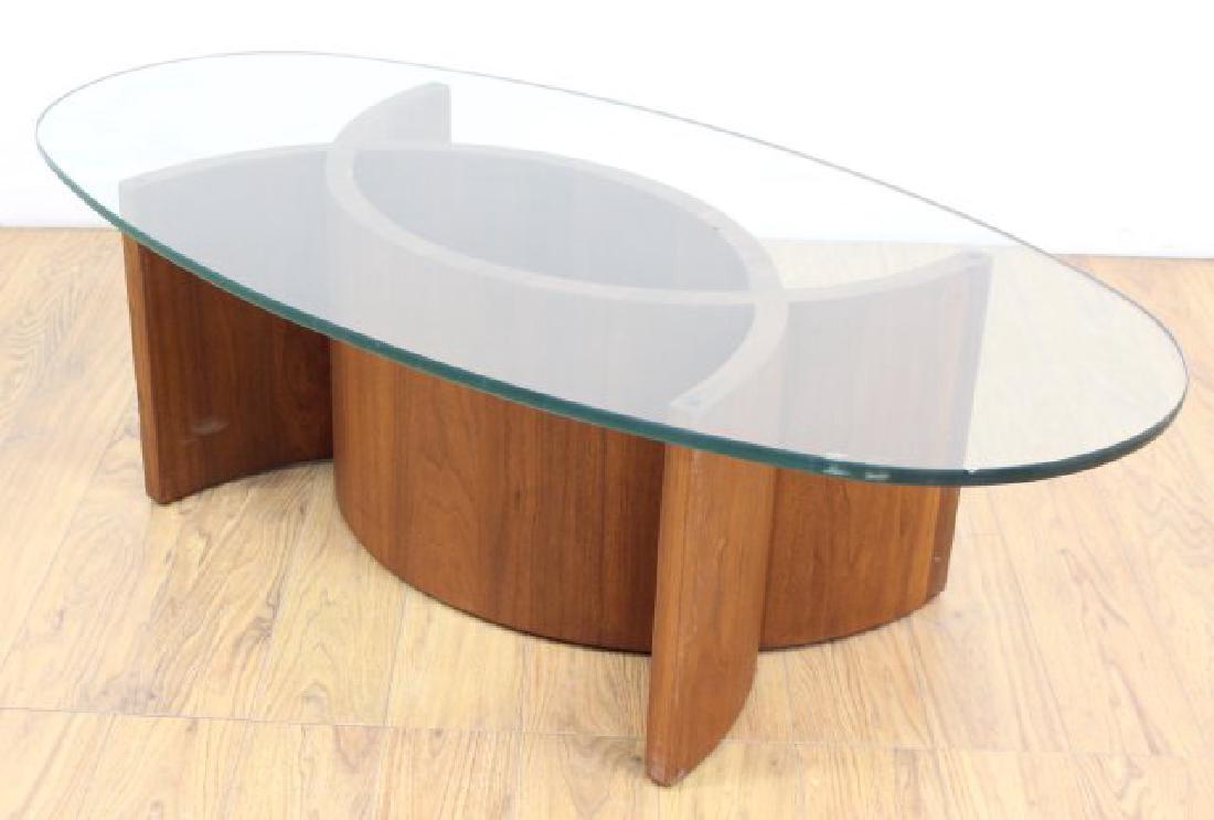 Mid-Century Modern Sculptural Walnut Coffee Table (1 of 4)
