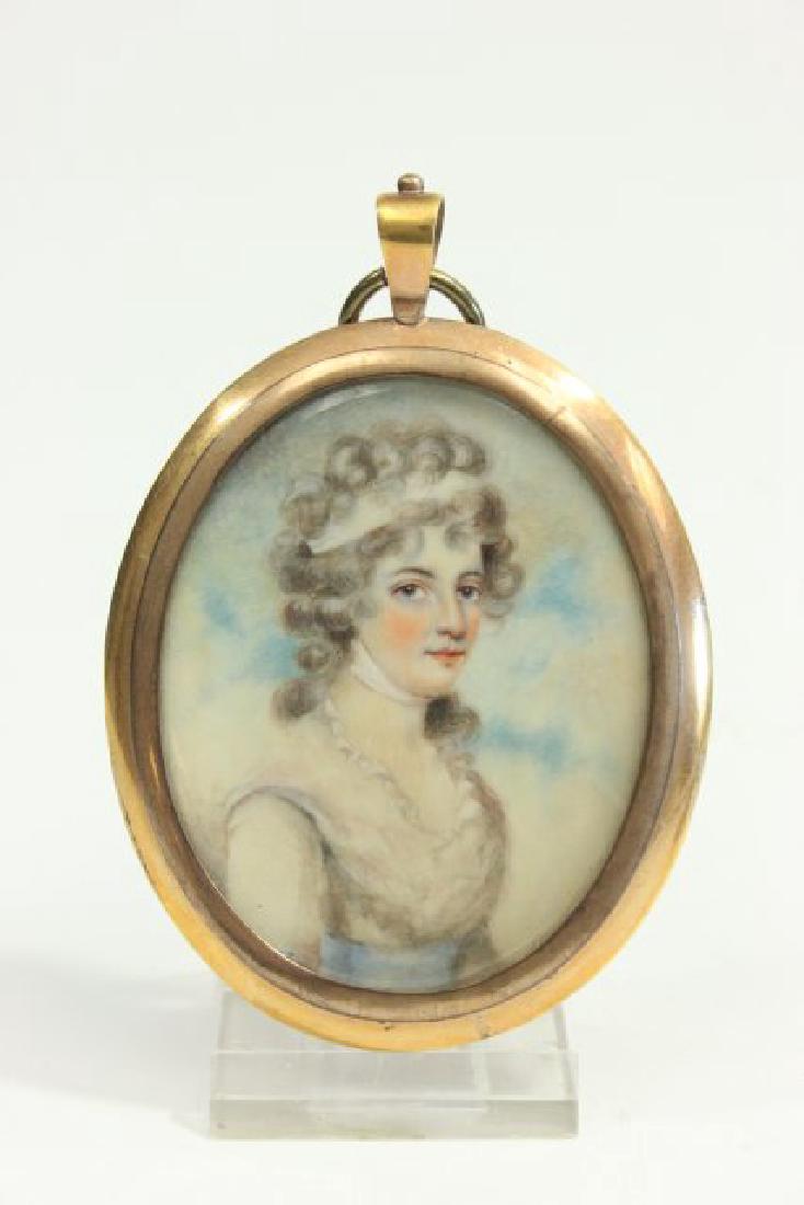 Handpainted Oval Portrait Miniature (1 of 3)