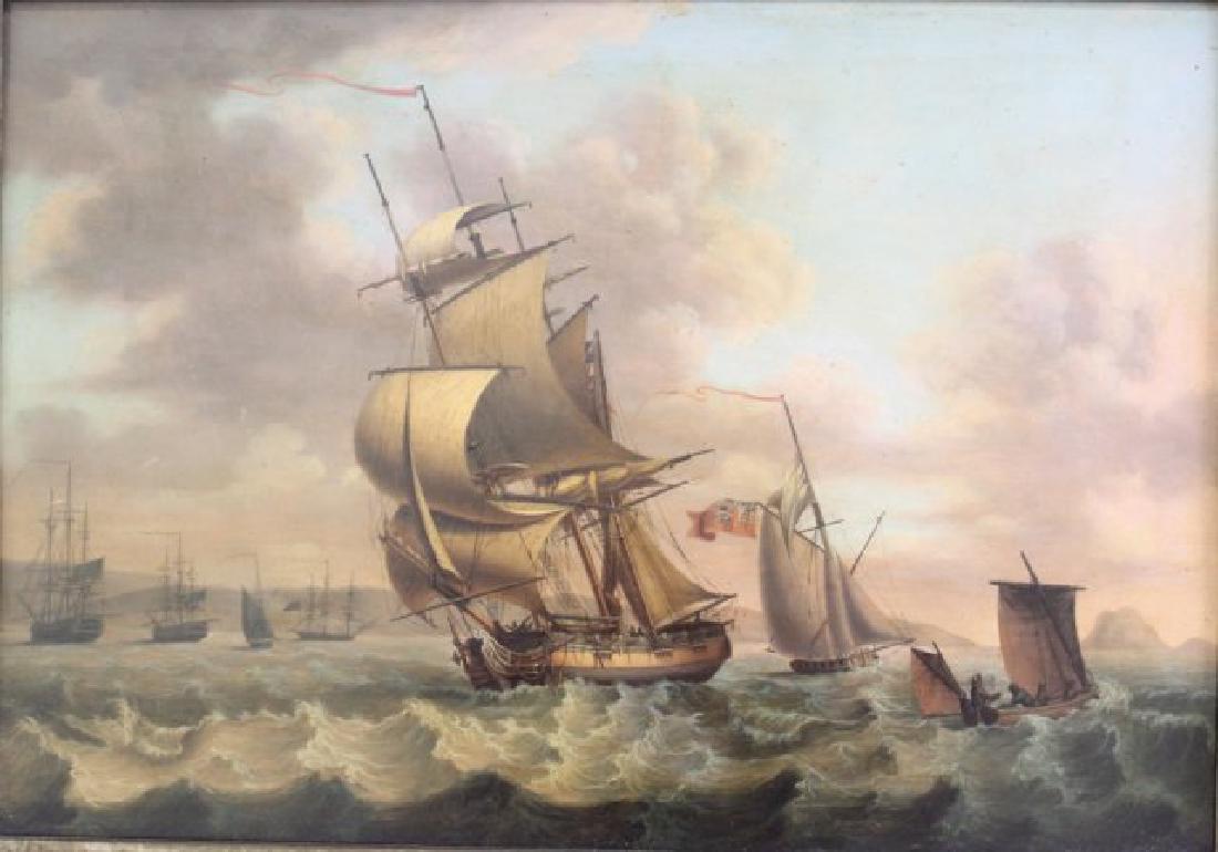 British Seascape with Sailing Ships (1 of 7)