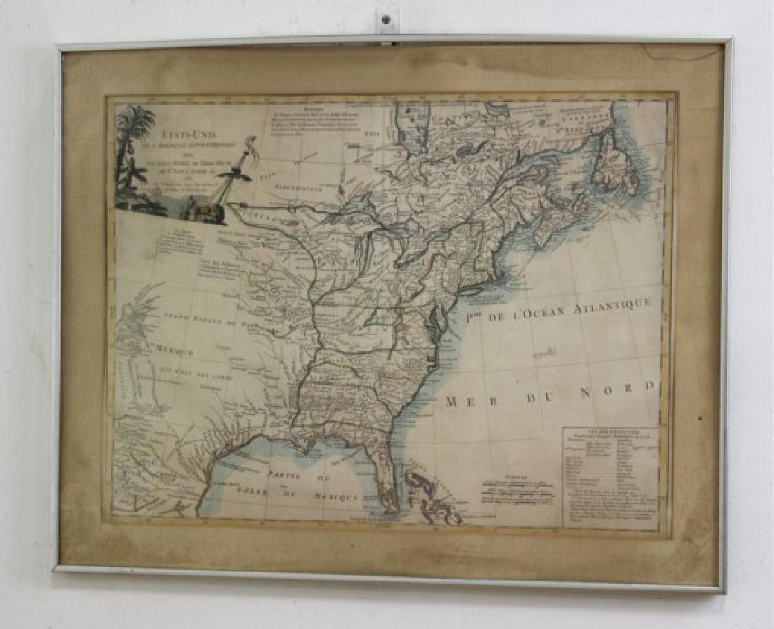E.F. Delamarche,  French Framed Map (1 of 6)