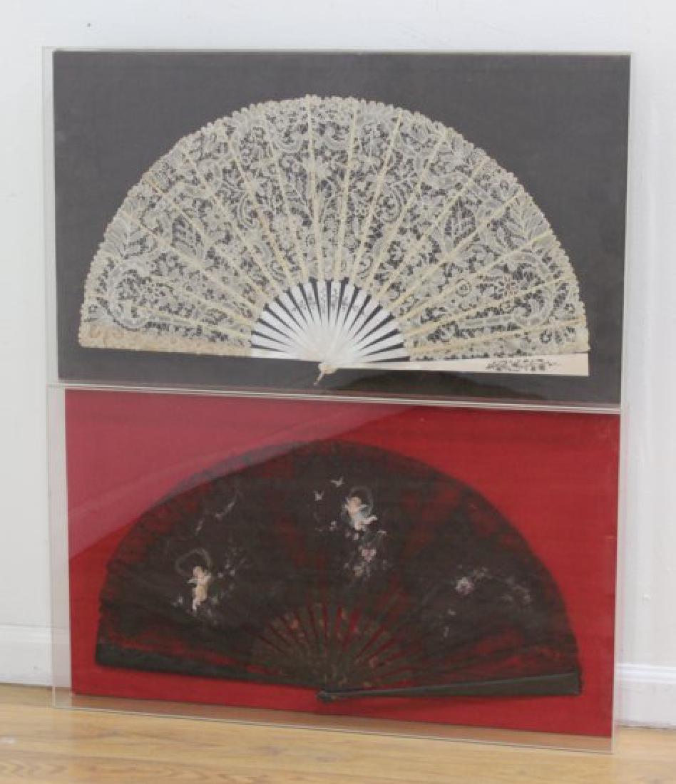 2 Framed French Fans (1 of 4)