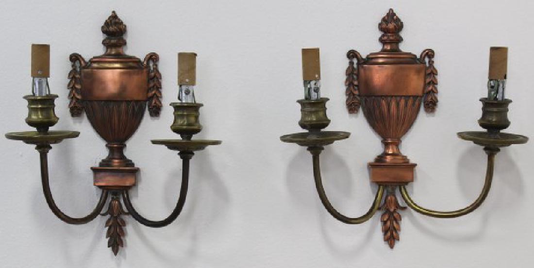 Pair Caldwell Bronze 2-Light Sconces (1 of 4)