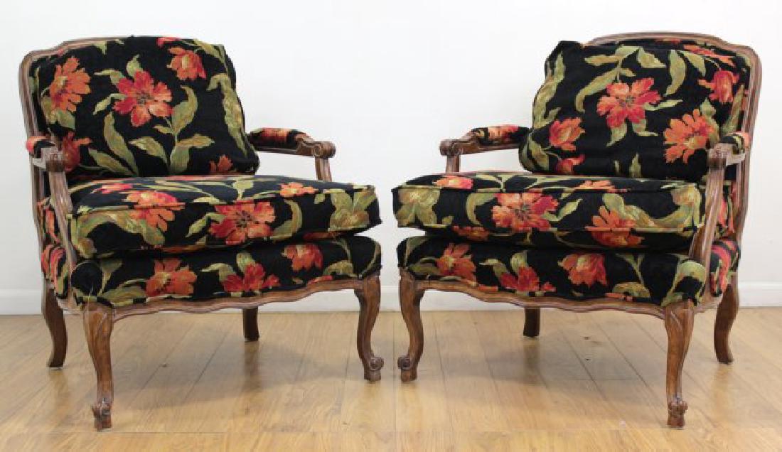 :Pair Country French Open Armchairs (1 of 5)