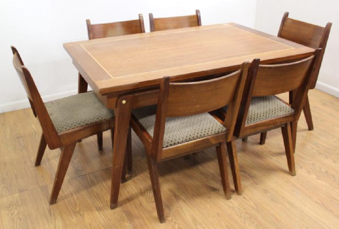 Mid-Century Modern Dining Room Table & 6 Chairs (1 of 7)