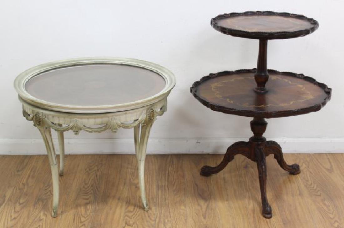 2 Walnut Carved Tables (1 of 7)