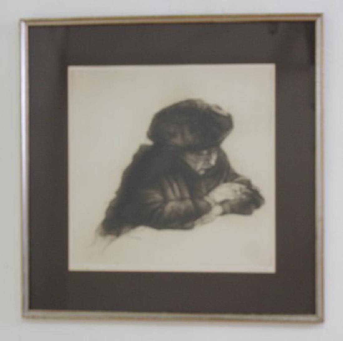 Old Person Smoking a Cigarette (1 of 4)