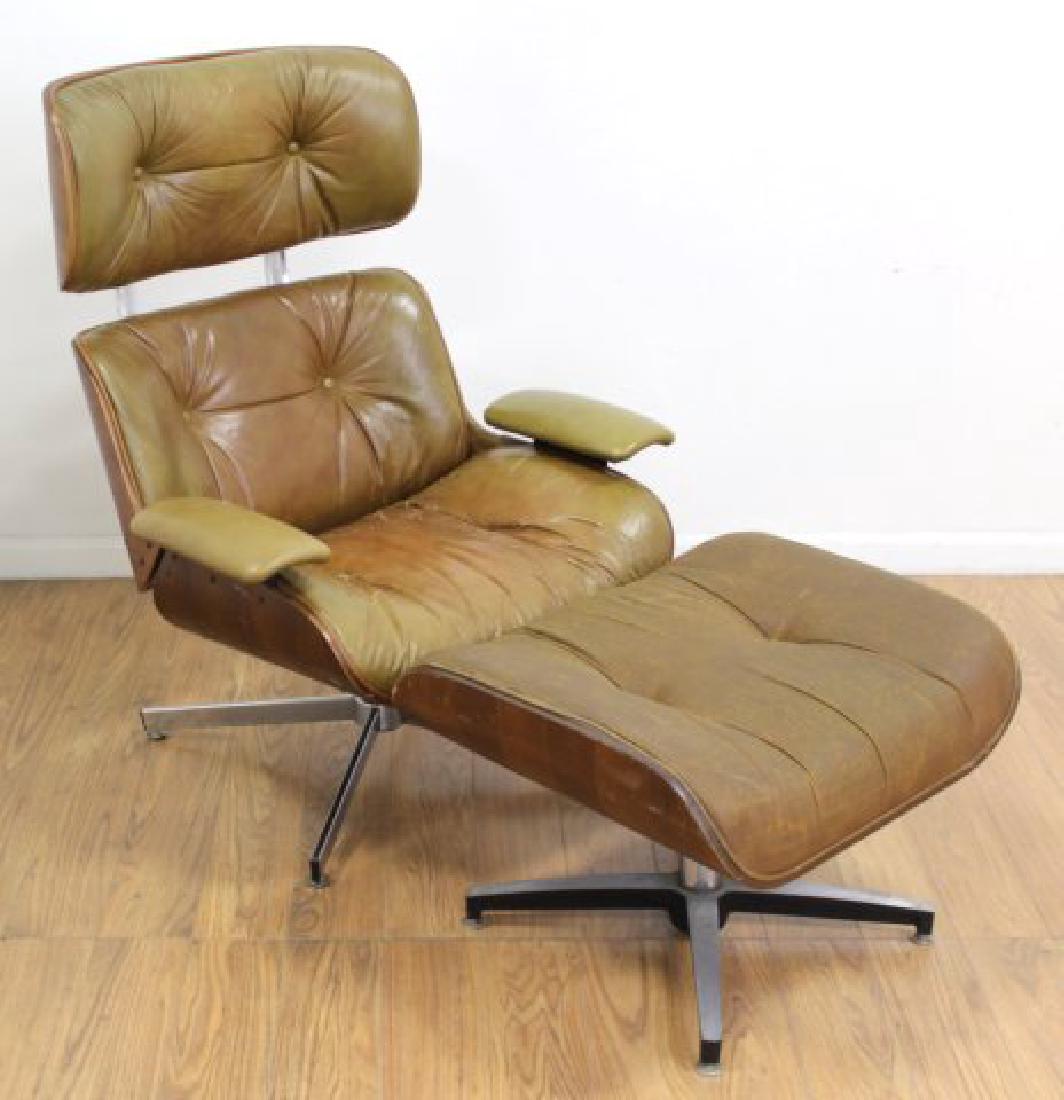 Charles Eames Style Desk Chair with Ottoman (1 of 6)