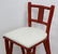 4 Red Lacquer Rattan Bar Stools - 3