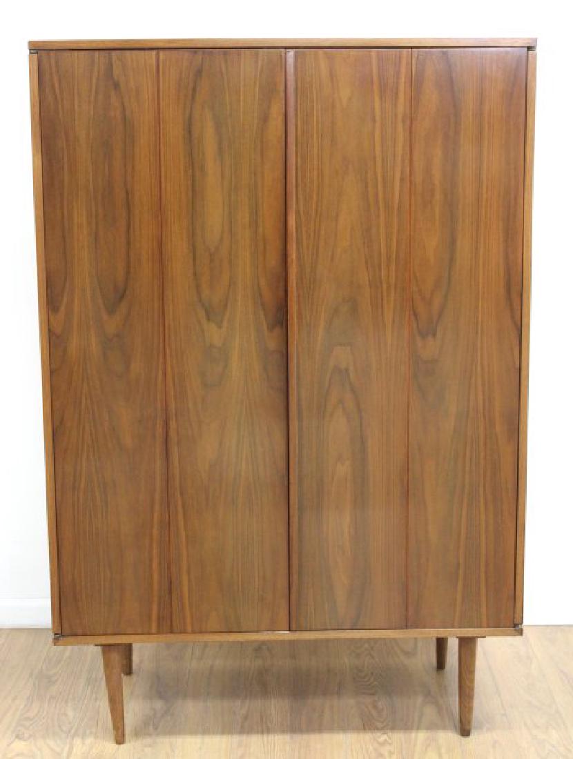Custom American Mid Century Walnut Fitted Cabinet (1 of 6)