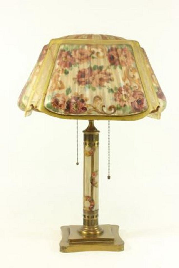 :Pairpoint Puffy Reverse Painted Glass Table Lamp (1 of 8)