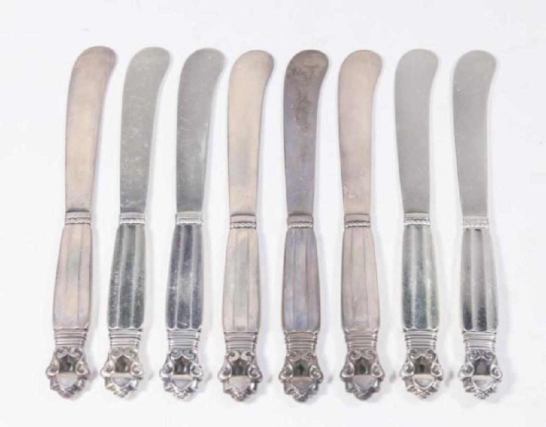 :8 Georg Jensen Sterling Silver Acorn Knives (1 of 3)