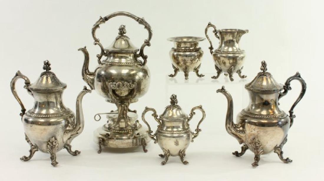 6 Piece Silver Plated Tea Set (1 of 4)