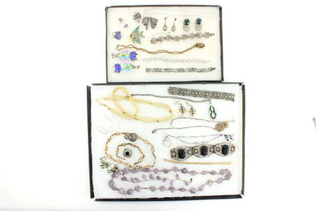 2 Trays Vintage Sterling Silver Jewelry (1 of 3)