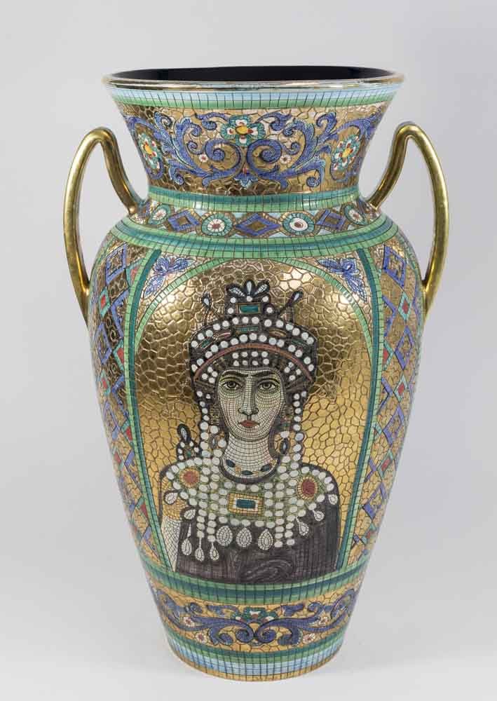 Italian Mosaic Style Vase (1 of 7)