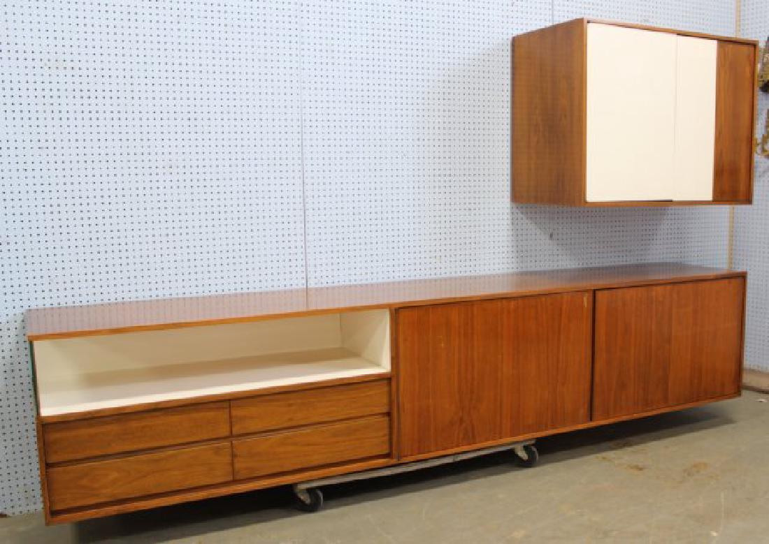 :Custom Mid-Century Modern Walnut 2-Part Wall Unit (1 of 8)