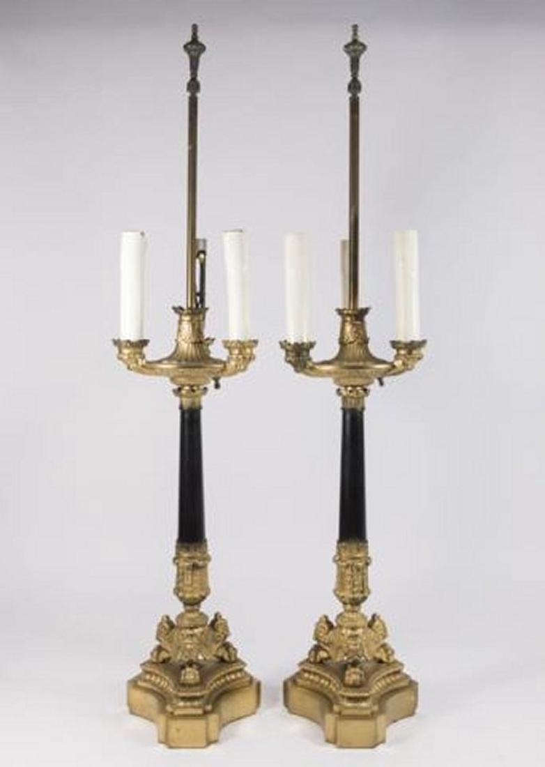 :Pair Empire Style Candelabra Lamps (1 of 4)