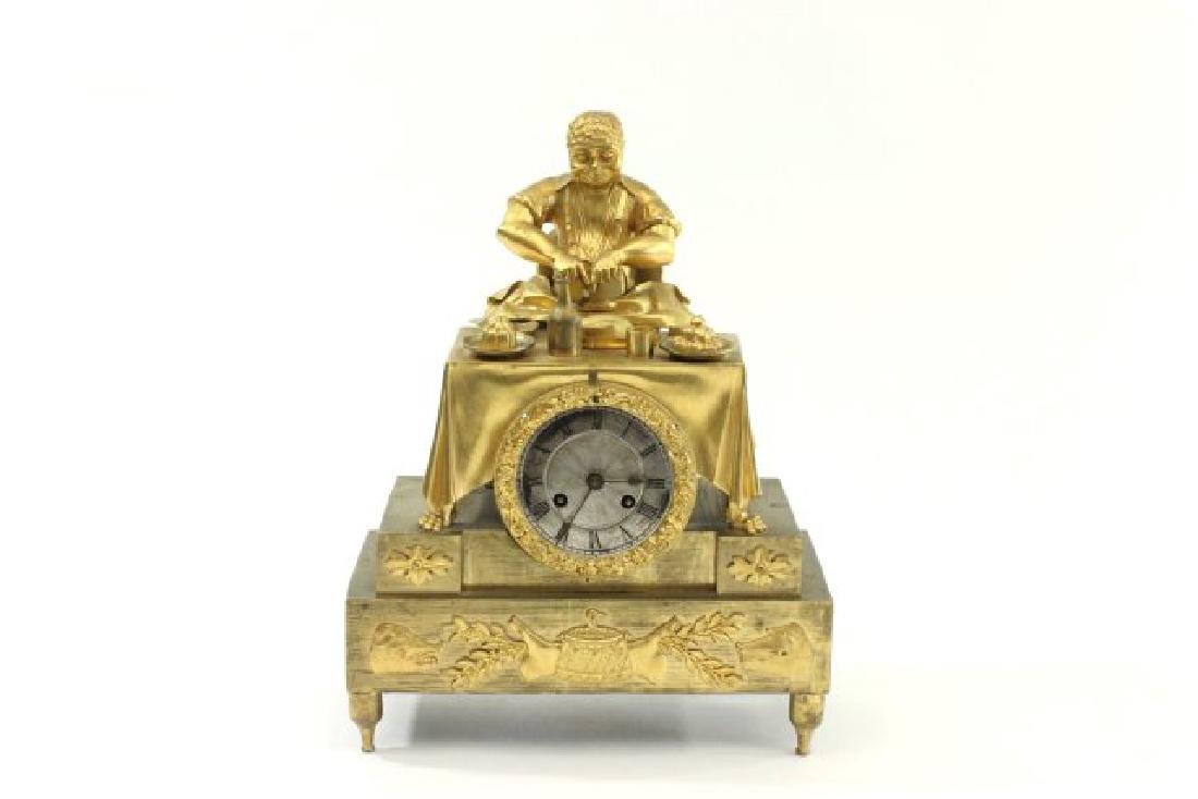 Early 19th C. Gilt Bronze Figural Mantel Clock (1 of 6)