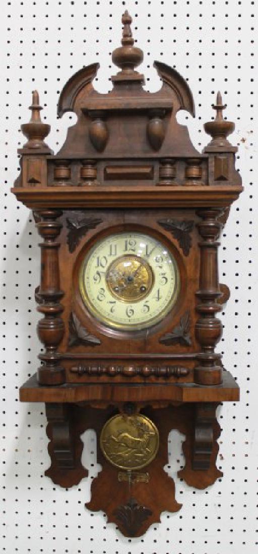 Drop Well Victorian Austrian Wall Clock (1 of 4)
