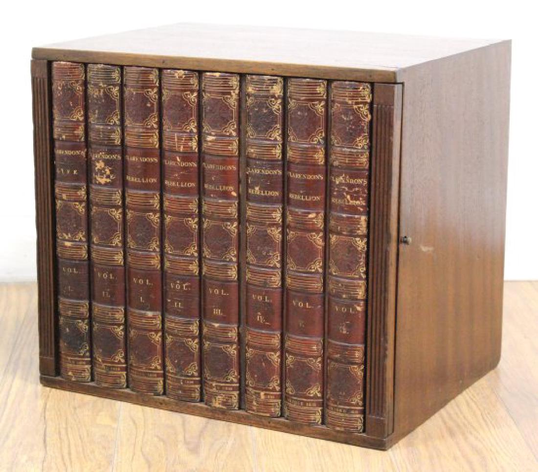 Victorian Leather Bound Mahogany Document Box (1 of 5)