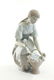 Lladro Porcelain Young Girl with Basket of Flowers