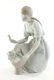 Lladro Porcelain Young Girl with Basket of Flowers - 4