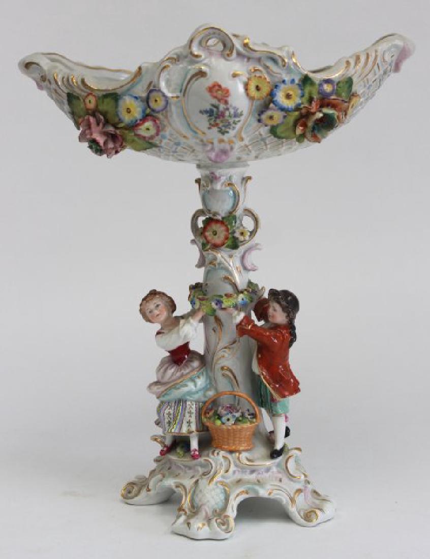 Porcelain Figural Dresden Type Centerpiece (1 of 9)