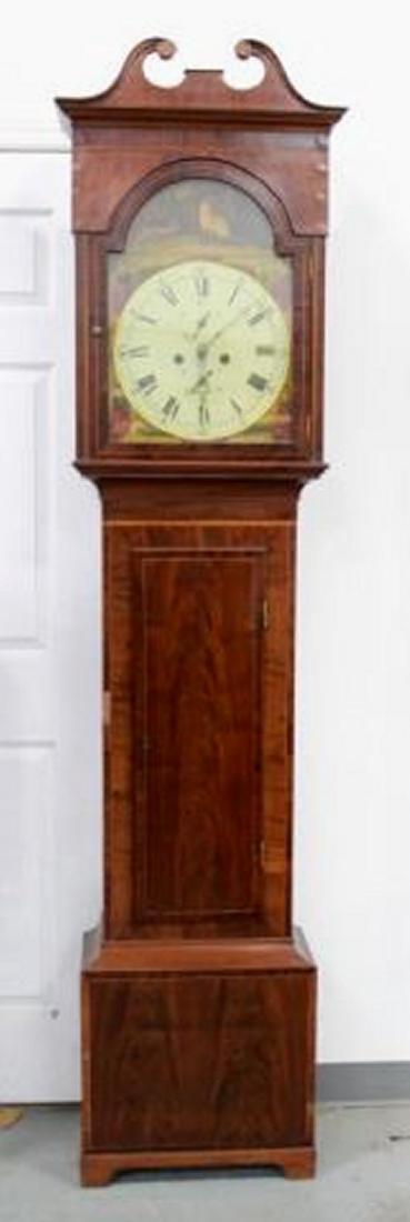 :18th Century Mahogany Case Grandfather Clock (1 of 3)