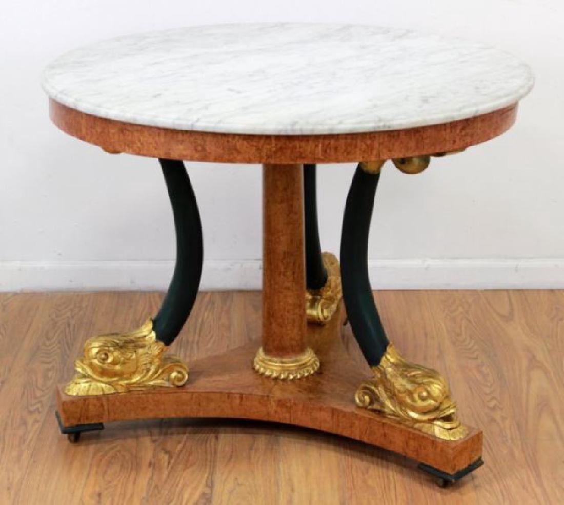 :Russian Marble Top Round Center Table (1 of 4)