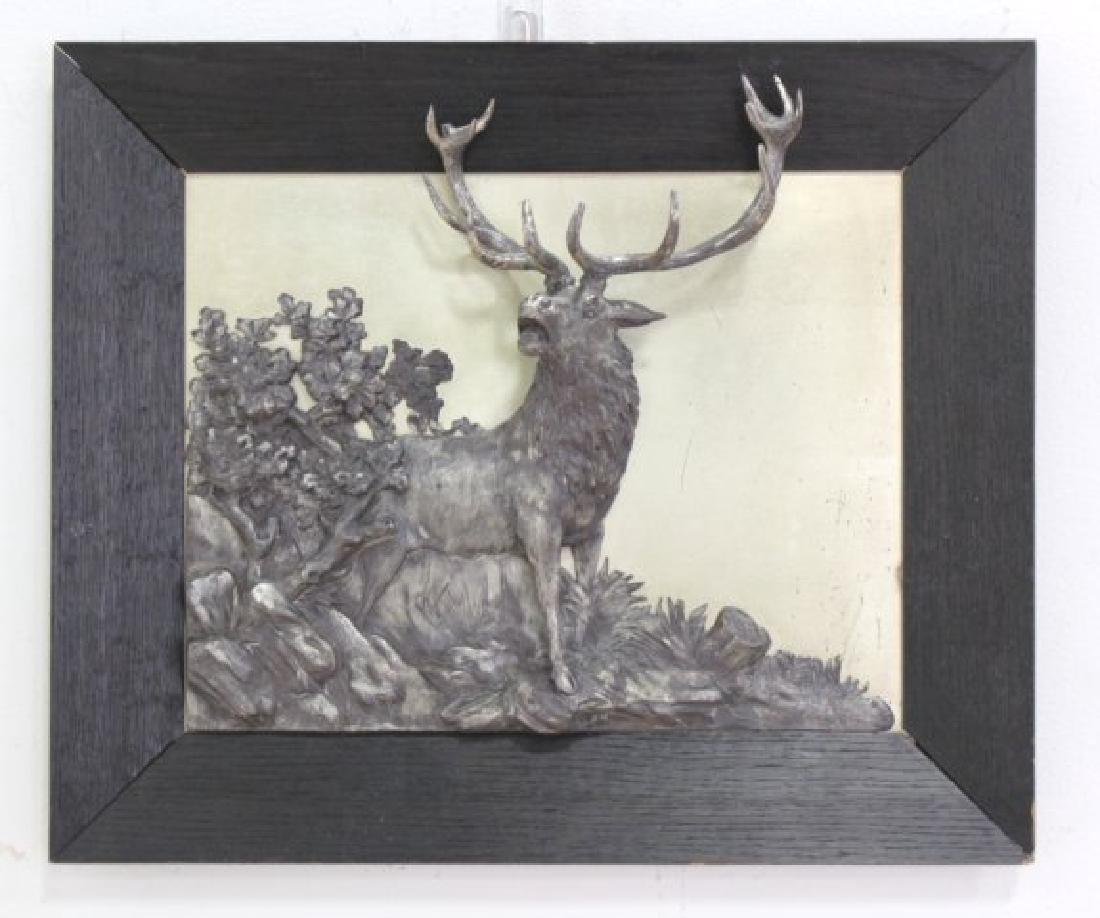 :Georg Bommer Figural White Metal Relief Plaque (1 of 5)