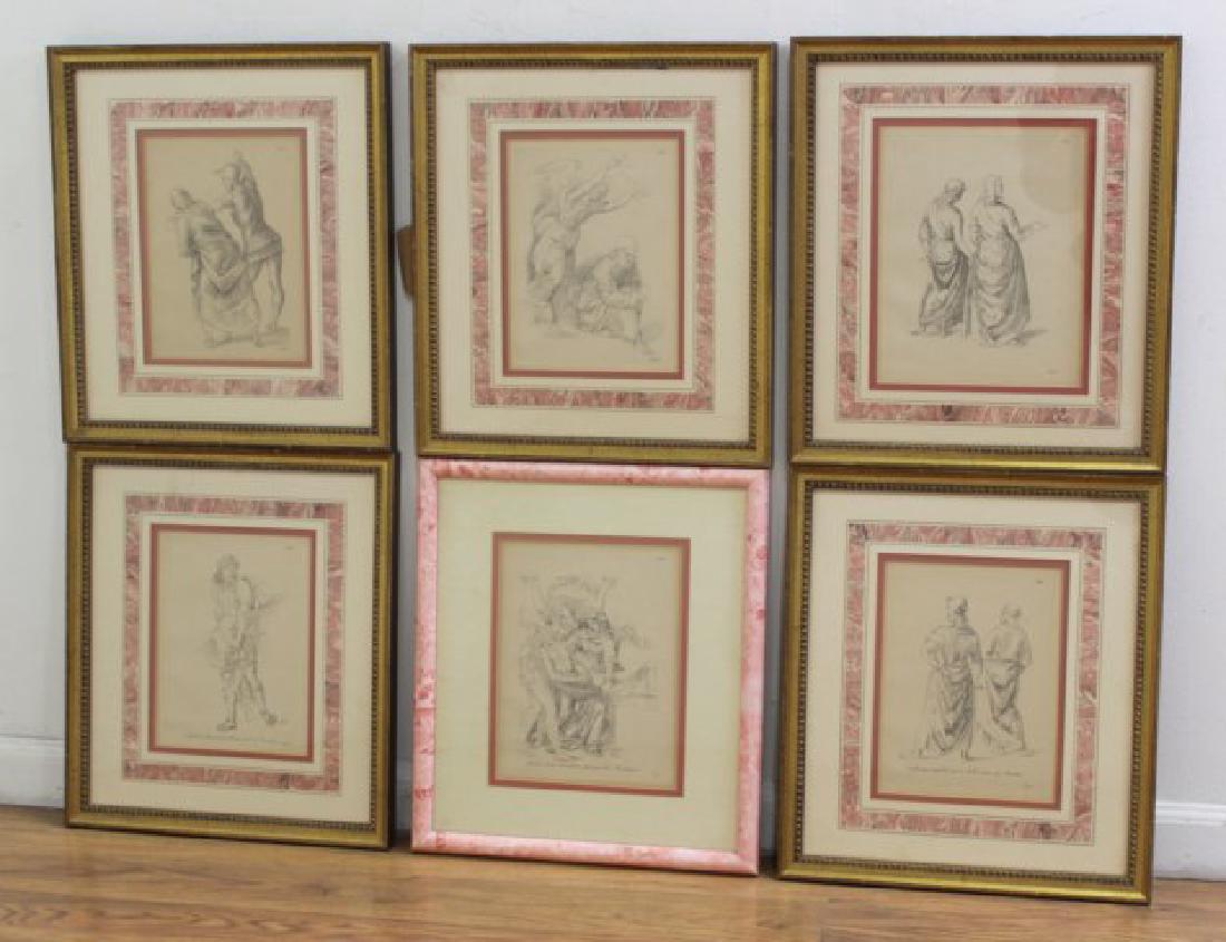 After Raphael, 6 Framed Prints (1 of 8)