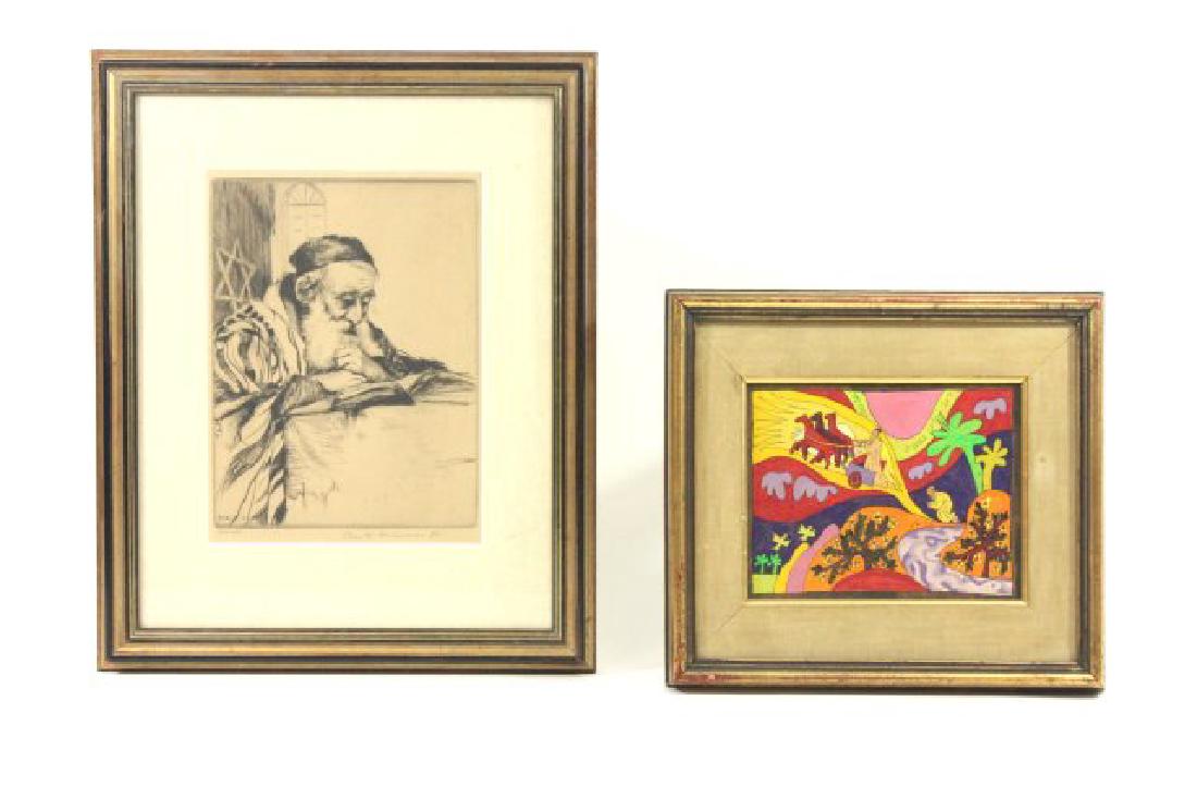 Att. to Shalom of Safed, Oil on Board (1 of 8)