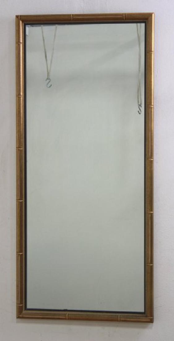 Mid-Century Modern Bamboo Style Wall Mirror (1 of 1)