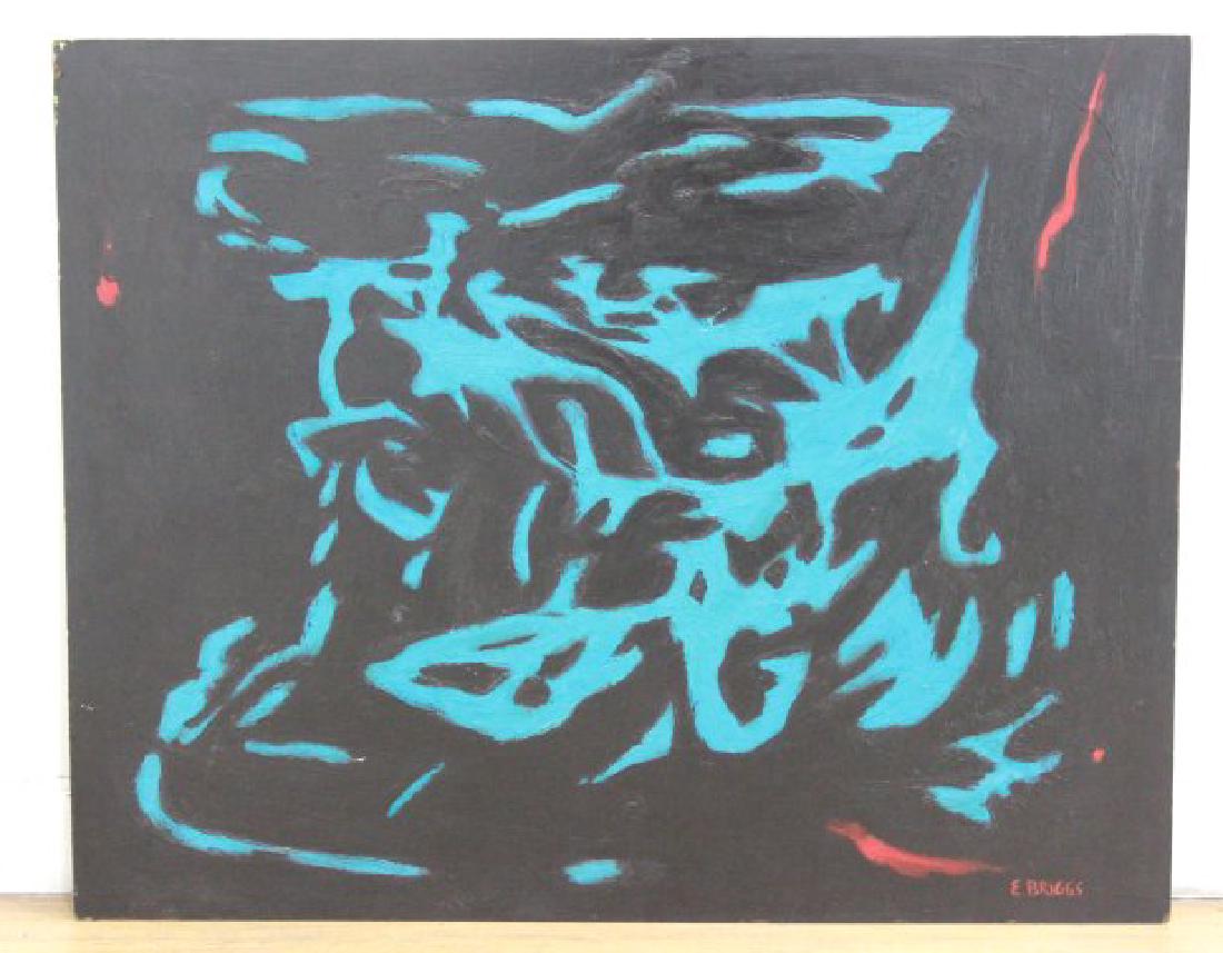 E. Briggs, Abstract: Oil on board. Signed E. Briggs lower right. Approx. 24" x 30".