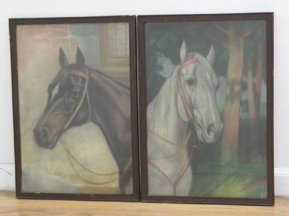 Pair Equestrian Pastels (1 of 4)