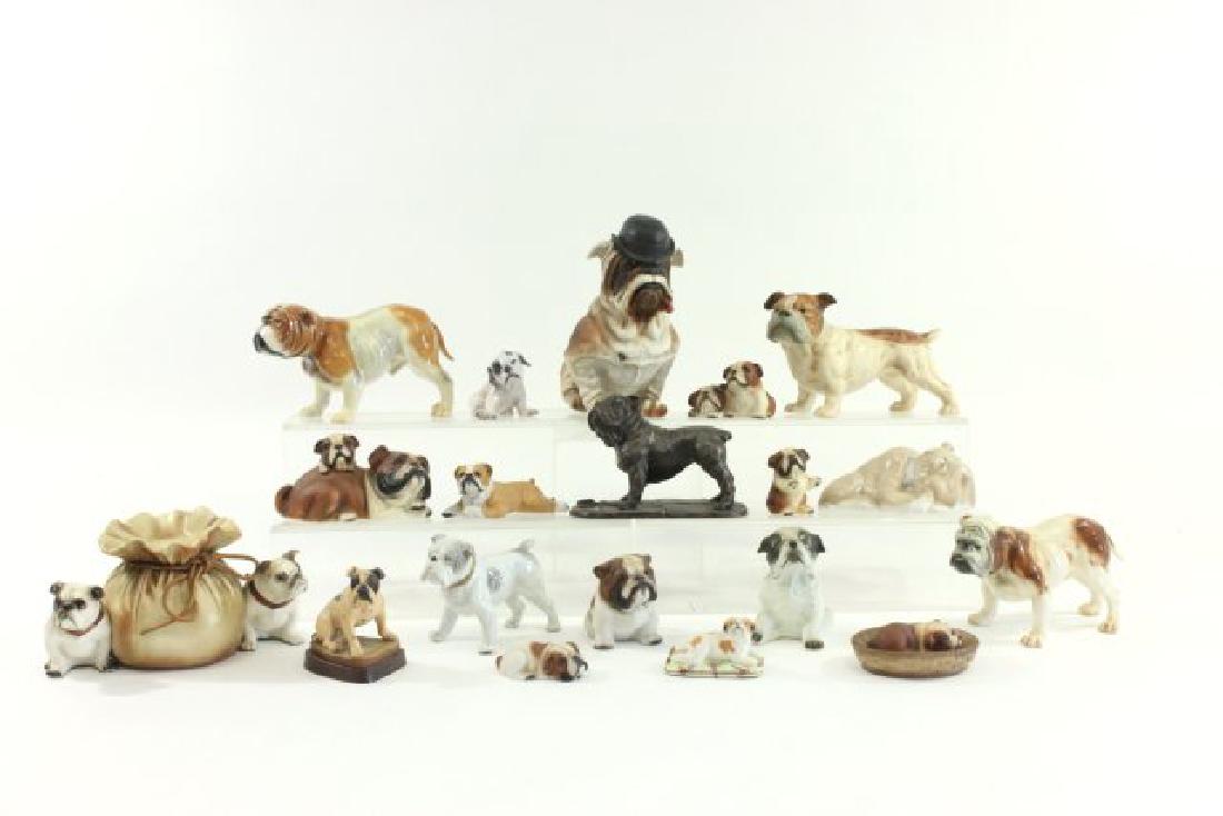 Collection of Porcelain Bulldogs (1 of 6)